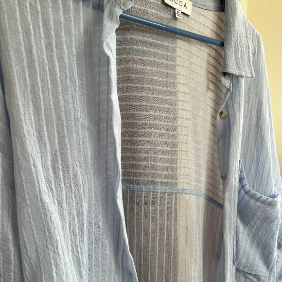 Sheer button down shirt - Picture 3 of 5